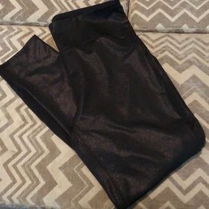 Joy Lab black compression leggings w/ shimmer
